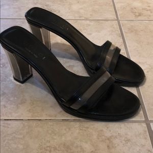 lucite vintage gucci heels